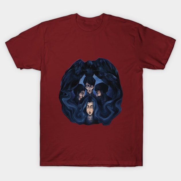 Three raven brothers T-Shirt by K.i.D.